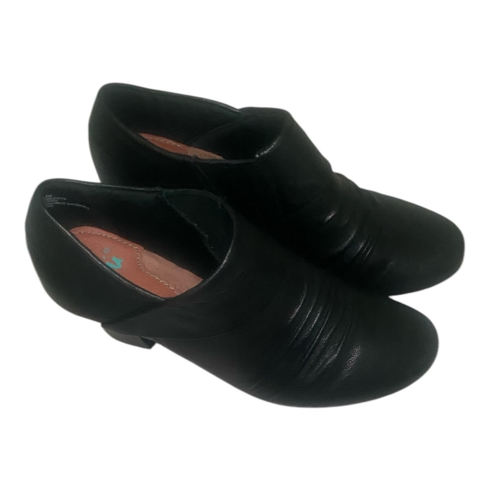 Black Leather Ankle Boots